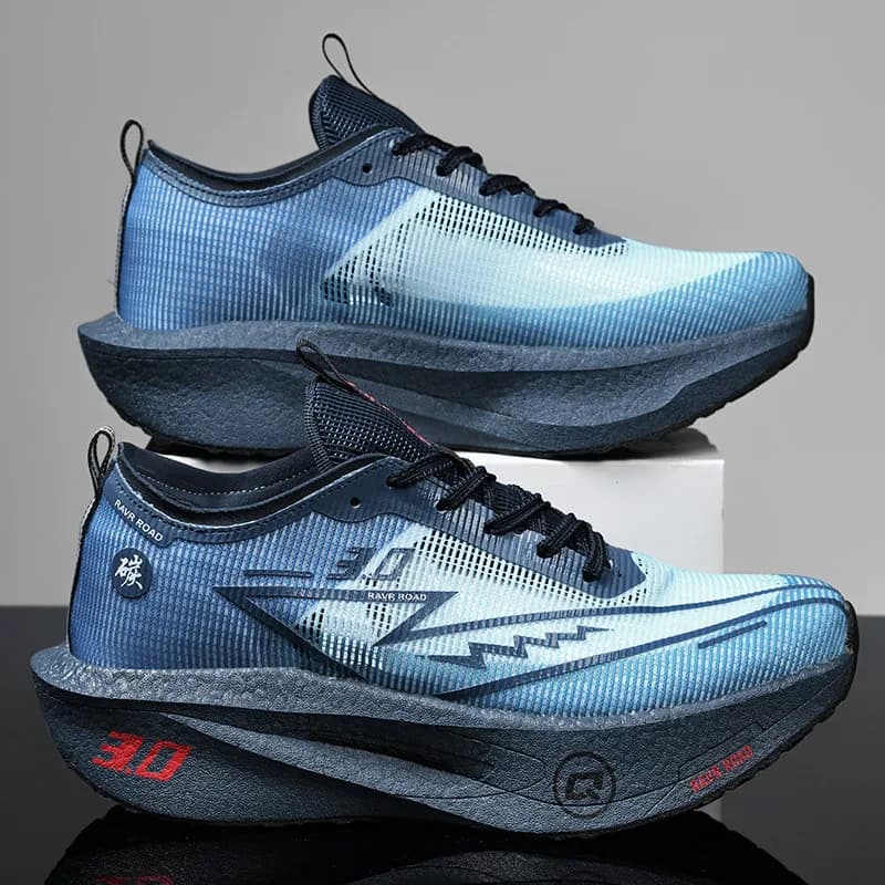 Scarpe da Corsa Uomo con Piastra in Carbonio Specializzate per Maratona, Traspiranti e Leggere, Sneakers Atletiche Comode e Stabili per Donna