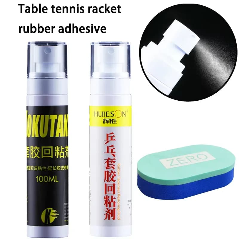 100ML ping pong rubber sticker ping pong adhesive Extend life duration Restores surface oxidation for racket