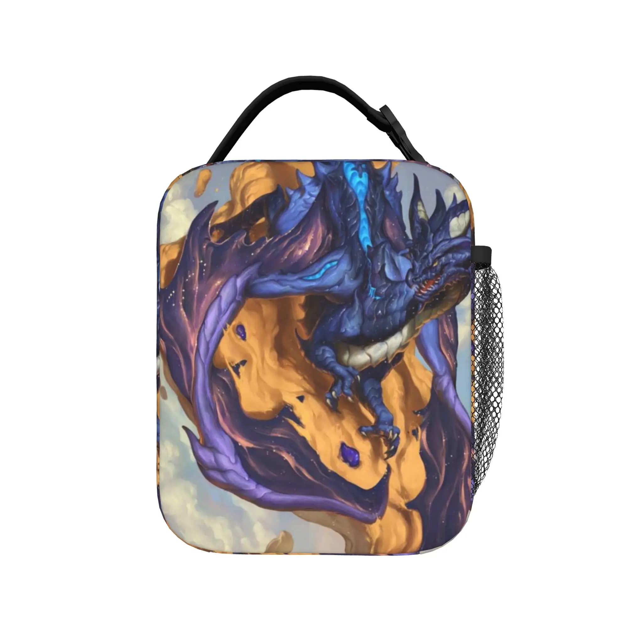 Monster Hunter Rise Brachydios Borsa termica per il pranzo Borsa termica Contenitore per il pranzo Game Kanji Risemonster Tote Lunch Box Borsa per alimenti