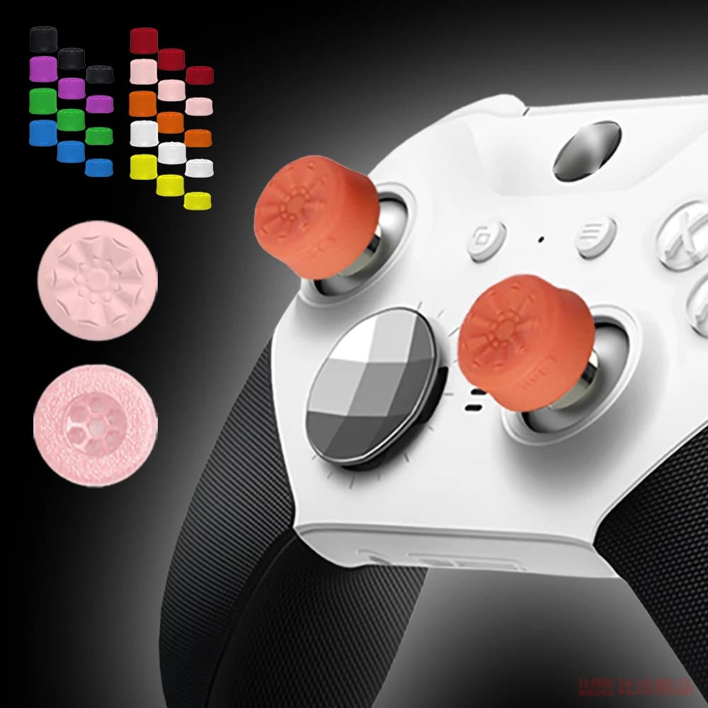 Tappo in silicone per joystick portatile da 6 pezzi per XBOX ONE & Elite 1/2 e serie X/S Controller di gioco Set di impugnature per pollice Tappo per stick analogico