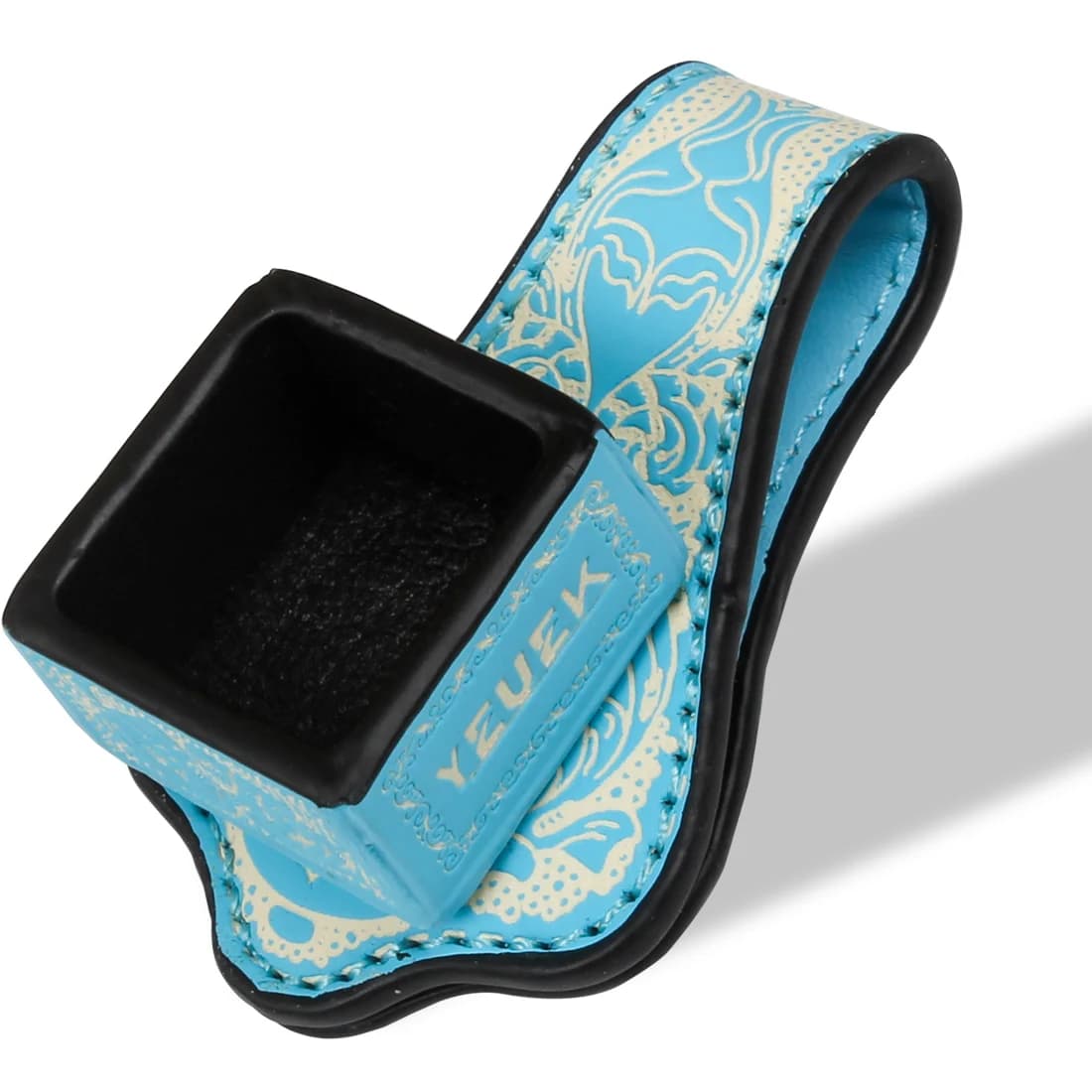 Leather Magnetic Chalk Holder,Portable Pool Cue Chalk Holder with Fixed Clip,Silent Chalk Holder Pool Billiards,Pool Cue Chalk