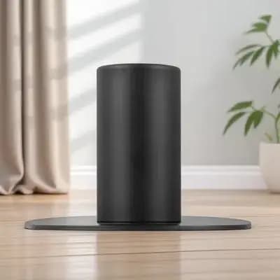 Supporto per Altoparlante in Ferro Verniciato Nero, Base per Montaggio su Palo per Monitor da Palco