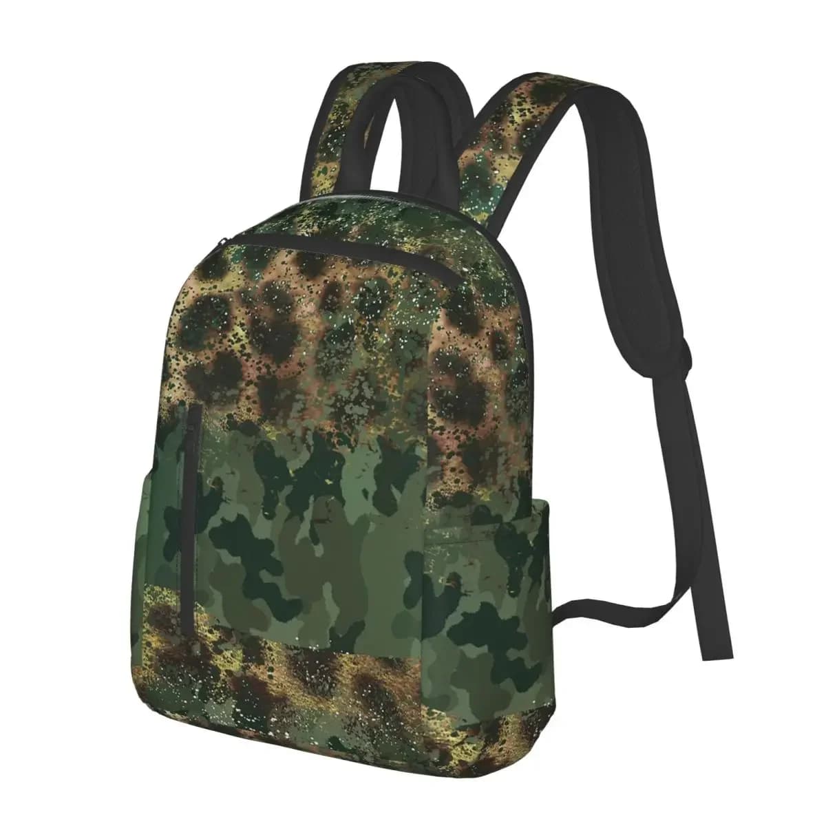 Zaino mimetico militare tedesco Splintertarn della Seconda Guerra Mondiale, borsa da scuola per ragazzi e ragazze, borsa a tracolla alla moda