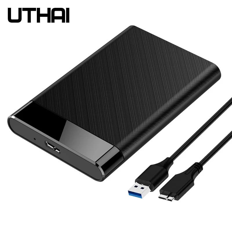 Custodia per disco rigido esterno ad alta velocità con supporto USB 3.0 e SATA III da 5 Gbps per HDD/SSD da 2,5 pollici, installazione senza attrezzi