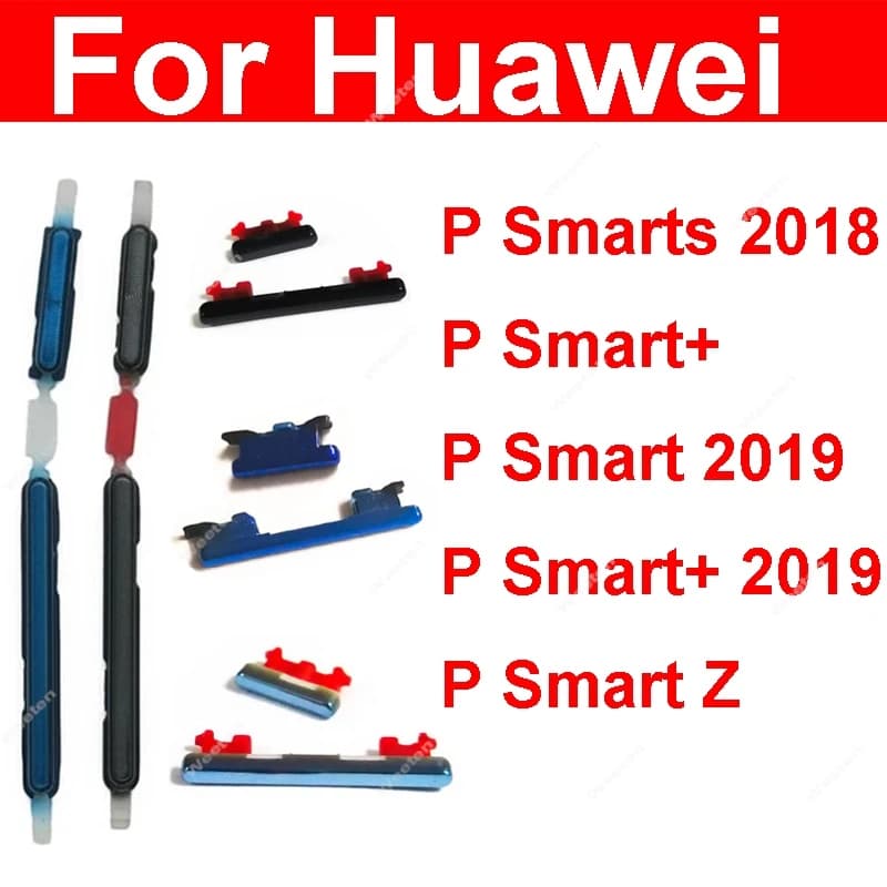 Pulsanti laterali del Volume di alimentazione per Huawei P Smarts Plus P Smarts Plus Z 2019 Side Power Up Down tasto del Volume tasti parti di ricambio