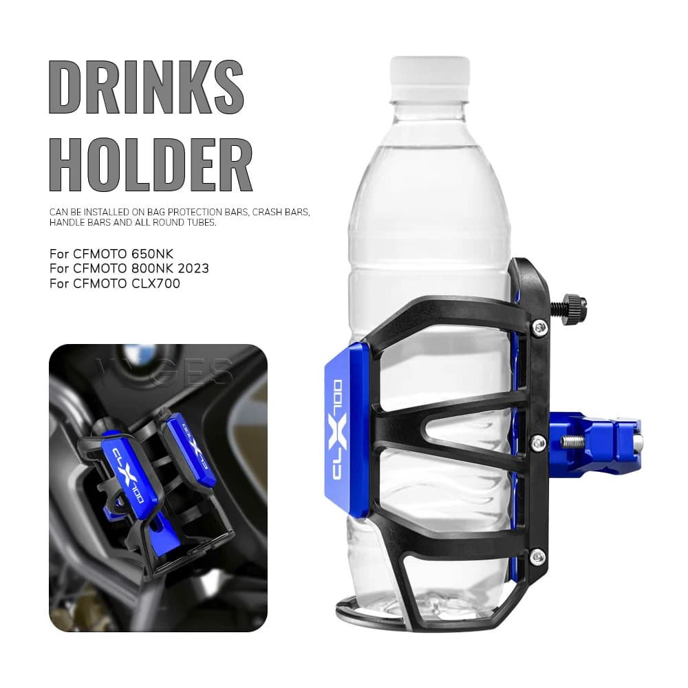 For CFMOTO 650NK 650 NK 800NK 800 NK 2023 CLX700 CLX 700 Motorcycle Beverage Water Bottle Cage Drinks Holder Water Cup Holder