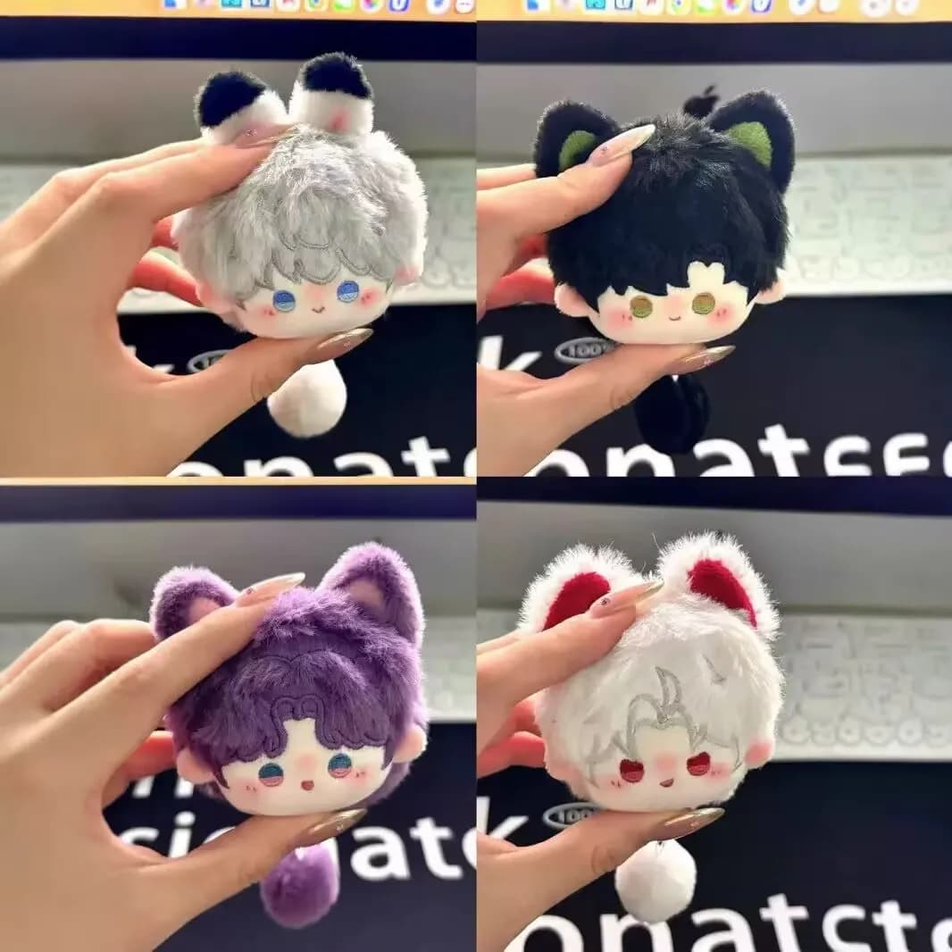 Game Love and Deepspace Xavier Sylus Rafayel Cosplay Keychain Plush Figure Doll Keyring Key Chain Bag Backpack Pendant Prop Gift