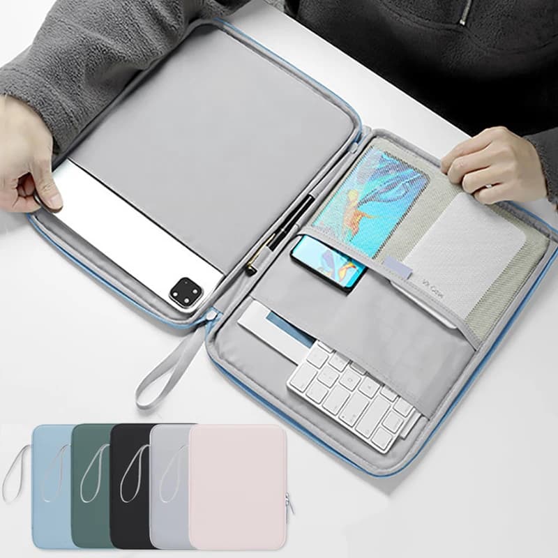 Tablet Sleeve Bag 10.9/12.9 Inch Handbag Case for IPad Air Samsung Xiaomi Lenovo Tablet Bag Cover Shockproof Pouch Multi Pockets