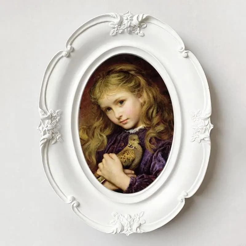 Retro Picture Frame Antique Ornate Photo Frame Tabletop and Wall Hanging Old Fashioned Picture Frame,Decorative Frame 37JD