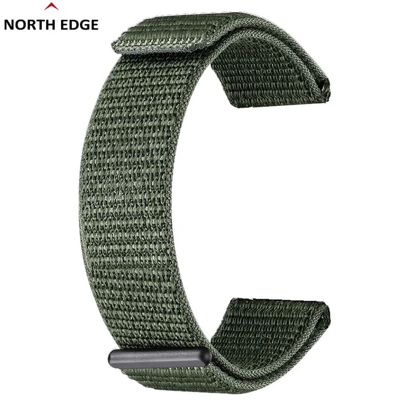 2026 New 24MM Lightweight Breathable Woven Mesh Sports Velcro Strap for ALPS Outdoor Watch