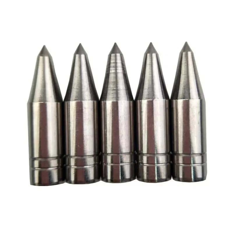 12/30/50/100pcs ID 8MM OD 9mm Punte di freccia Punte di pratica Punti di campo Punte da caccia Arco Freccia Bersaglio Tiro con l'arco