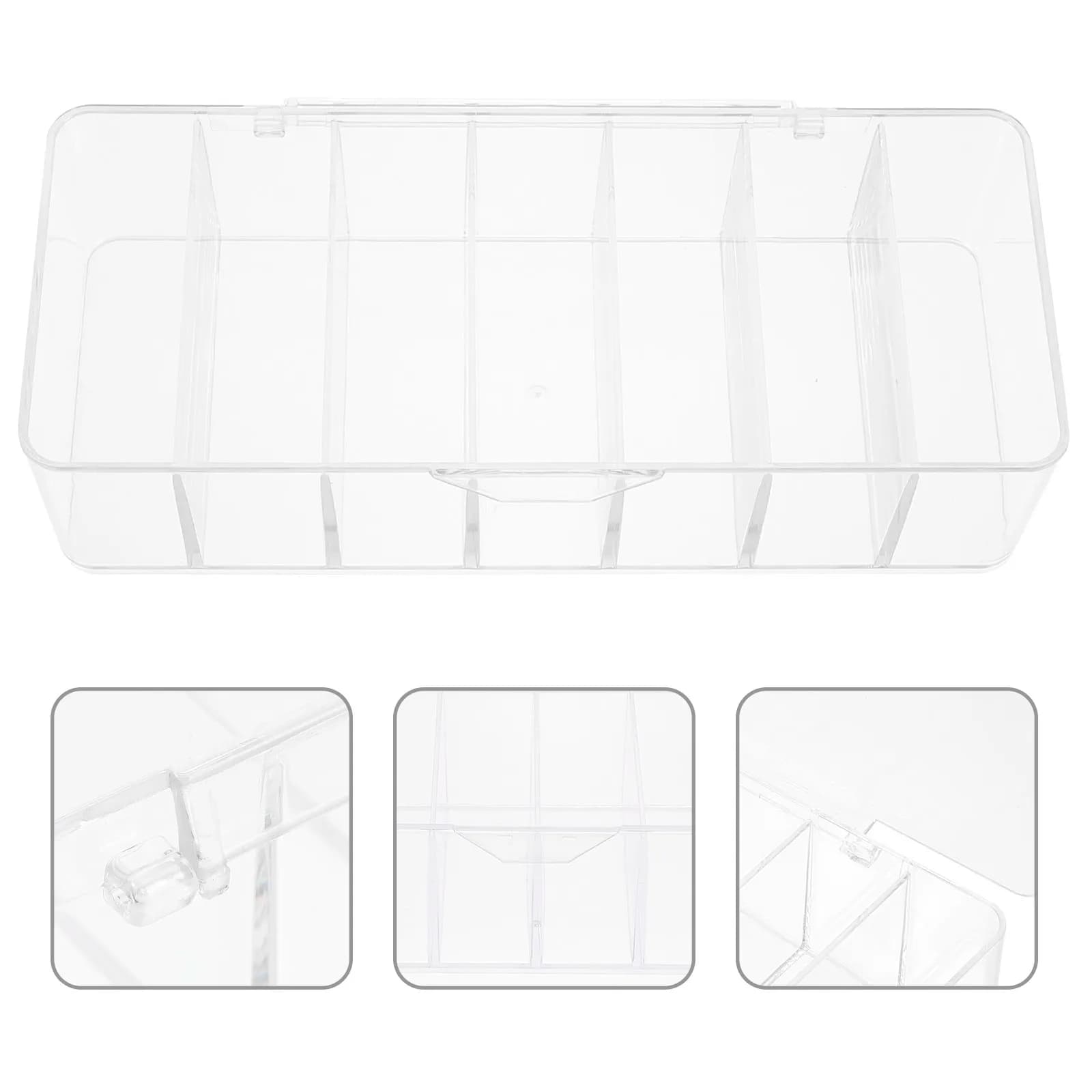 Organizzatore Cavi da Scrivania Trasparente in Plastica, Contenitore per Cavi di Alimentazione, Caricabatterie e Cavi USB per Soggiorno, Ufficio, Studio