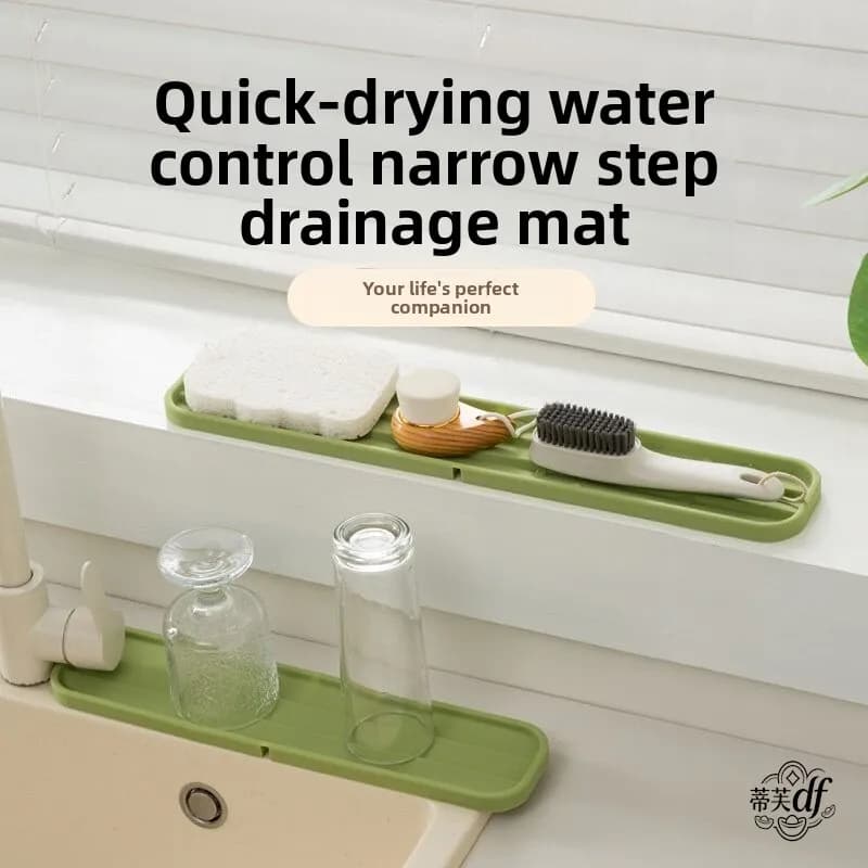 Kitchen Silicone Pot Lid Holder Multi-Function Drainage Storage Pad Heat Resistant Cutting Board Non-Slip Mat Tableware Organ...