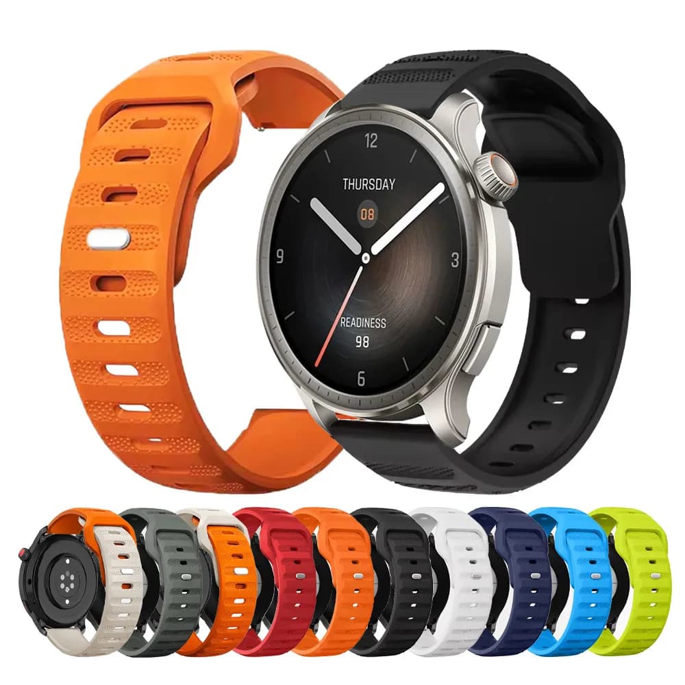 Cinturino in silicone 20mm 22mm per Amazfit GTR 4 3 2 2e/GTS 4 2mini/Bip 6 5/BALANCE Band per HUAWEI WATCH GT 5 4 pro Bracciali Correa