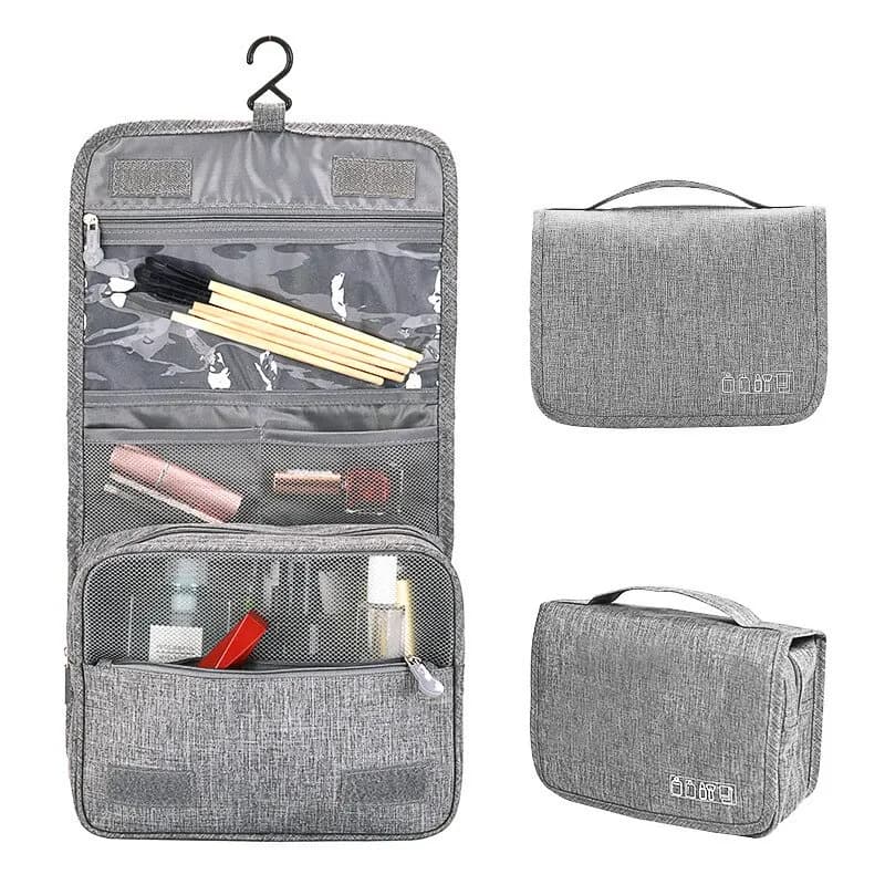 Borsa da toilette pieghevole Organizzatore Borsa da appendere Borsa da bagno Borsa per trucco Custodia Borsa per cosmetici Borsa da viaggio per viaggi d'affari