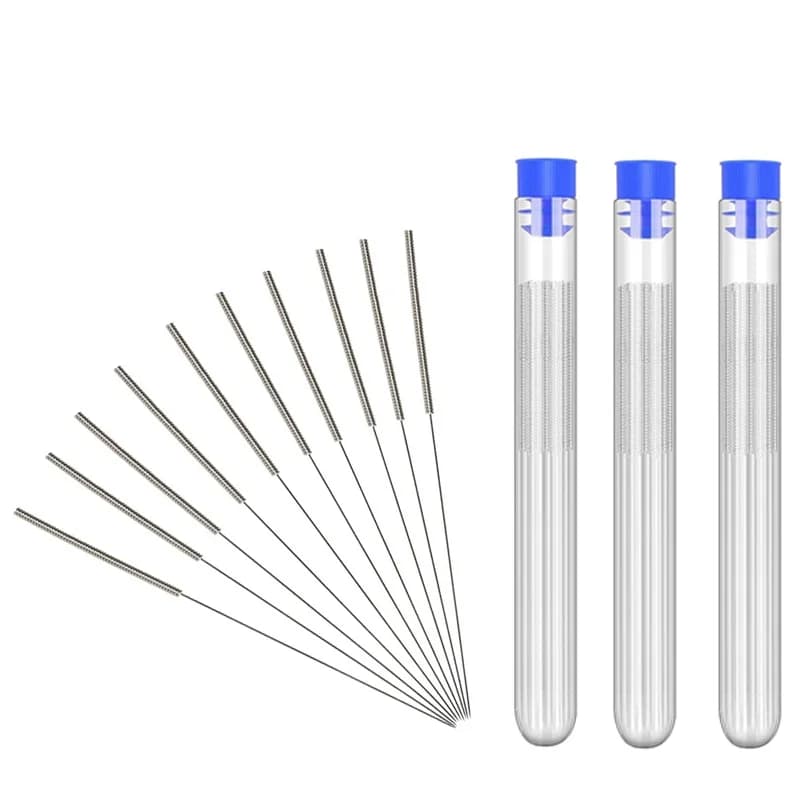 10 Pz/set 0.2mm-1.0mm 3D Printer Nozzle Cleaning Needles Stainless Steel Needles Kit For 3D Printer Nozzle Hot End Cleaning Part