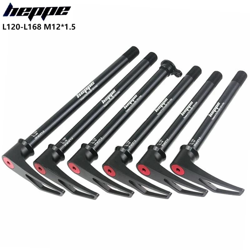 HEPPE MTB bici da strada perno passante anteriore posteriore mozzo albero spiedini 12 x14 2/148 asse ruota albero mozzo sgancio rapido 120-178mm P1.0/1.5/1.75