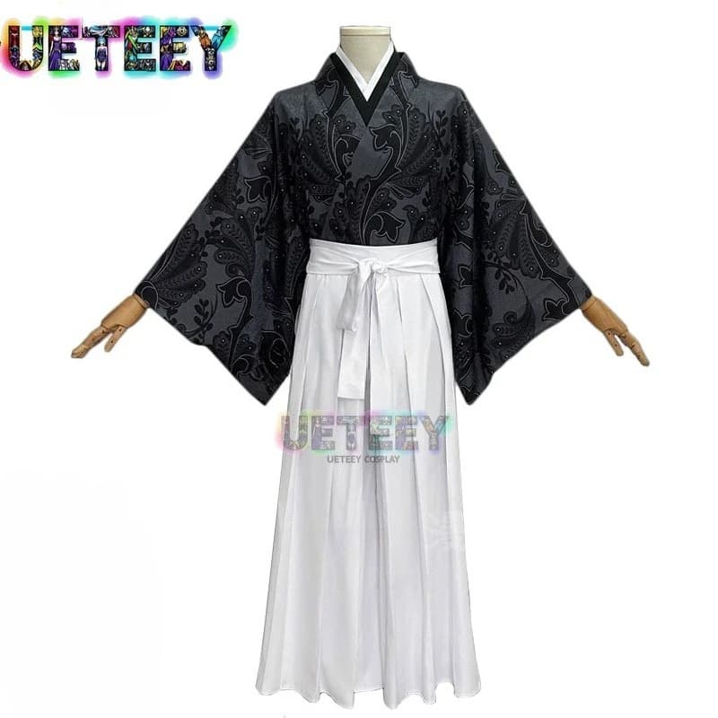 UETEEY COS Kibutsuji Muzan Costume Cosplay Anime Kimono Fancy Party Halloween Carnival Dresses Unforms Custom Made