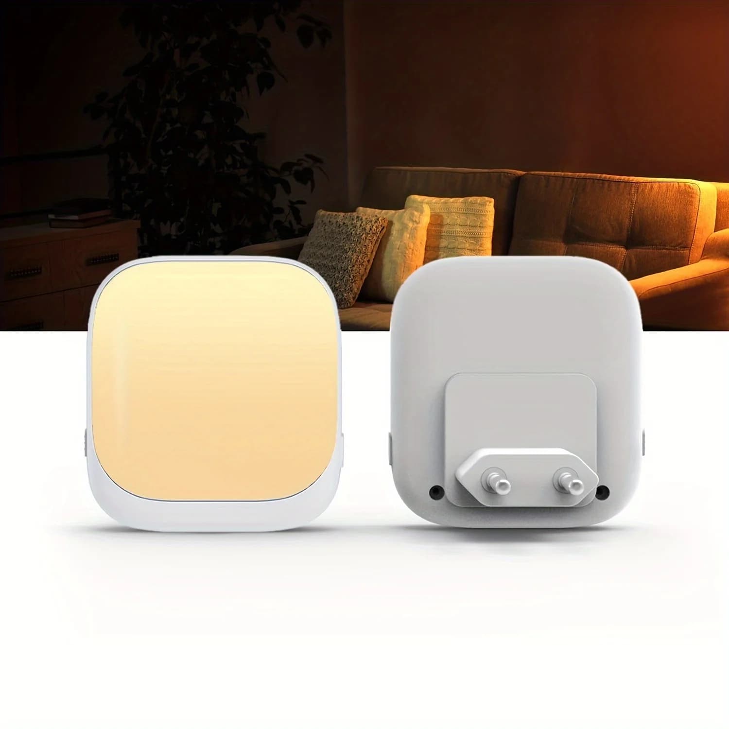 LED Nightlight 3 Brightness Adjustable With Dusk To Dawn Motion Sensor Dimmable Plug In Night Light For Bedroom Bathroom Kitchen