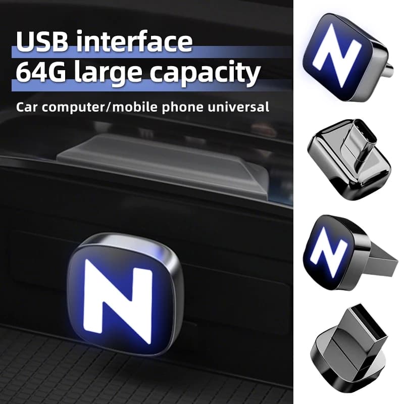 Chiavetta USB per auto da 32 GB/64 GB per Honda Civic Fit Accord Odyssey City Pilot Jazz CRV HRV Legend Passport Vezel