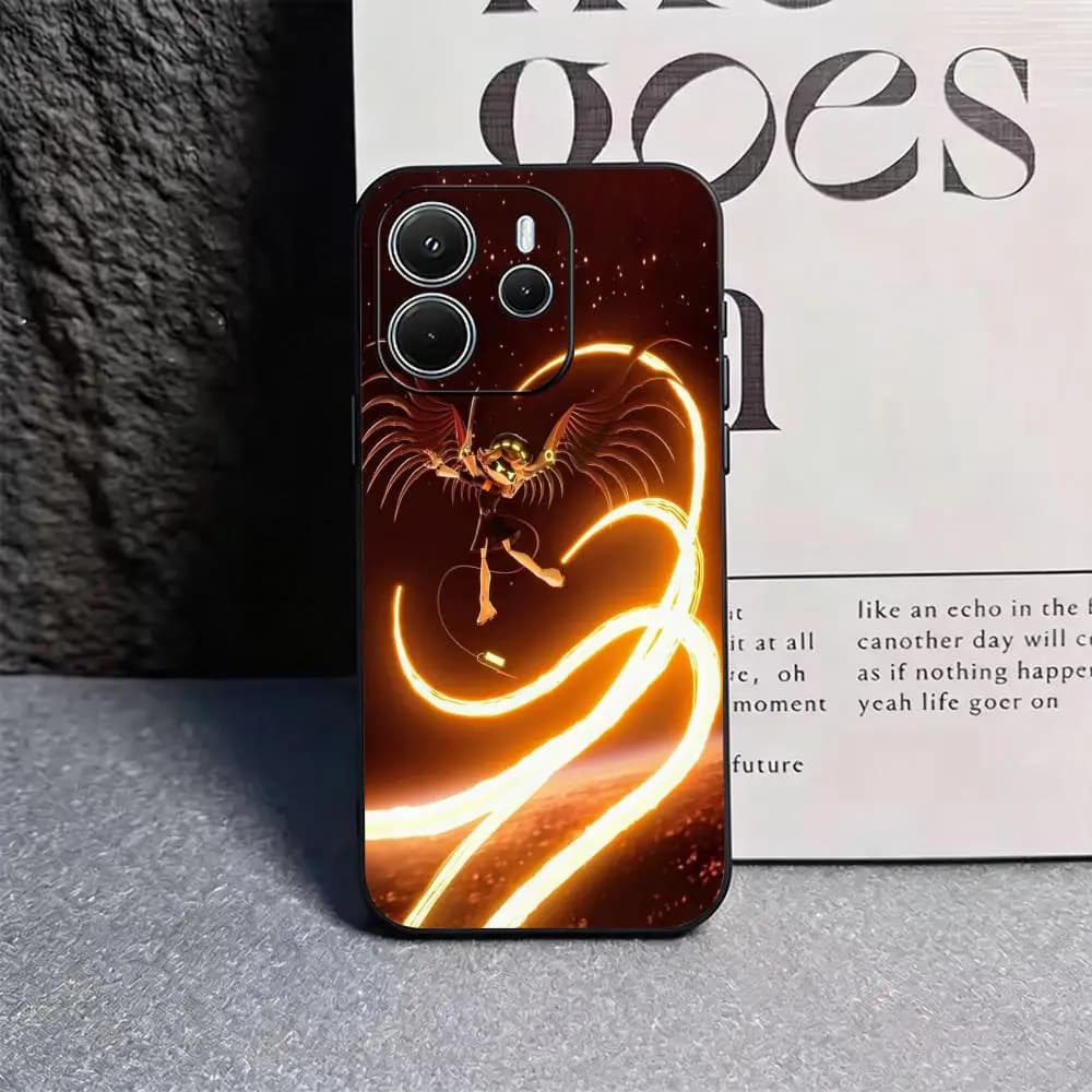 Cartoon Anie Murder Drones Phone Case For Xiaomi Redmi Note 17 15 14C 13C 12C 14 13 12 Pro Plus S Soft Black Phone Cover