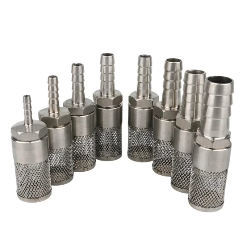 Stainless Steel Hose Filter for Garden Irrigation Systems Water Pump Protection Aquarium Use 6 to 20 Millimeter Diameter Mesh St