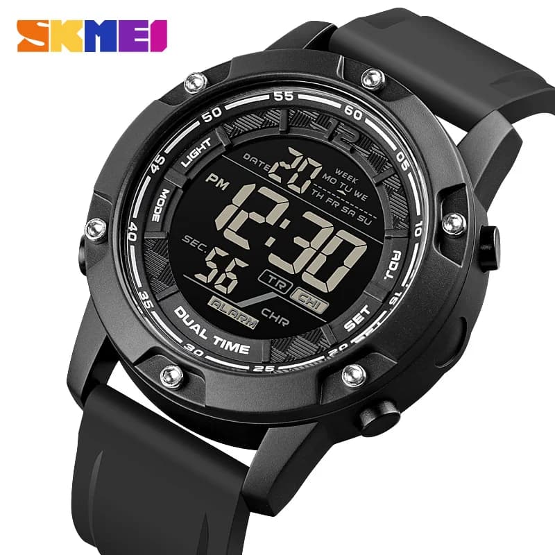 SKMEI 1762 Mens movimento digitale LED Light conto alla rovescia orologio da polso relogio masculino 10Bar orologi sportivi da nuoto impermeabili