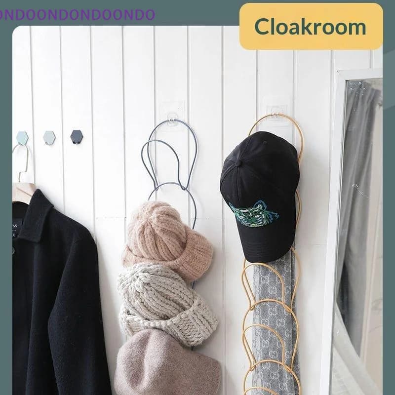 5 Hooks Storage Rack Hat Rack Hook Scarf Bag Baseball Cap Rack Organizer Storage Door Hanger Storage For Closet Bedroom