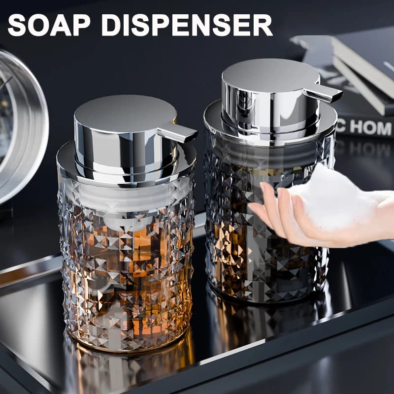 Dispenser di sapone per le mani schiumogeno in plastica Dispenser da bagno per sapone liquido Shampoo Bottiglie di schiuma Barattolo di pompa per sapone in schiuma di lusso leggero