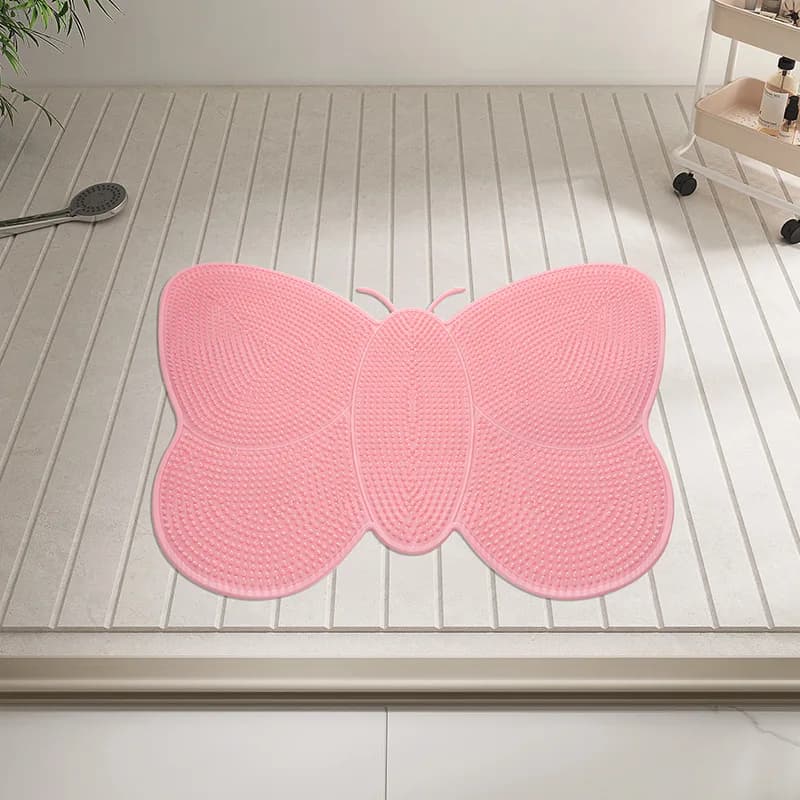 Tappetino Antiscivolo per Bagno, Tappeto Scrubbing per Piedi, Tappetino Antiscivolo per Doccia e WC, Comodo Tappeto da Bagno per Casa