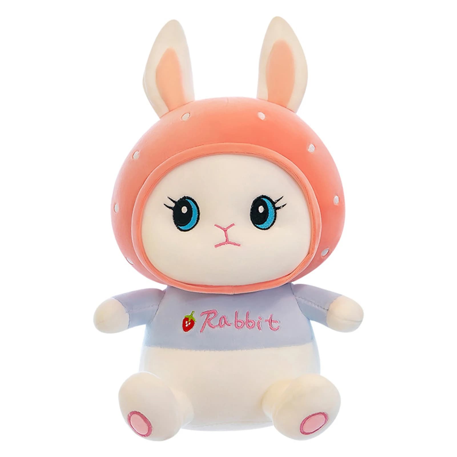 Giocattolo educativo precoce del coniglio della fragola del fumetto dei giocattoli farciti della peluche del neonato