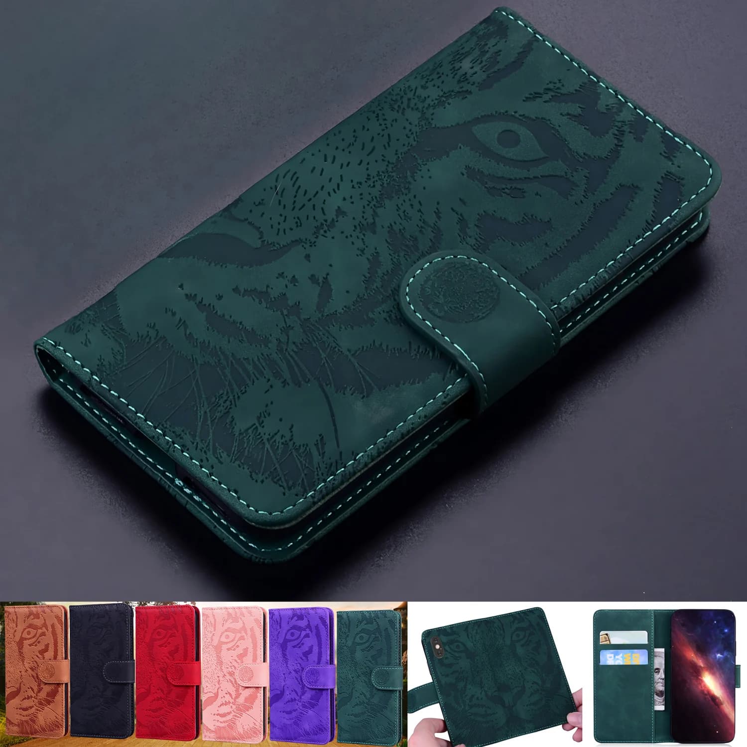 Custodia per telefono a portafoglio per XiaoMi Poco X7 X6 X5 X4 X3 F7 F6 F5 F4 GT Pro NFC Ultra Cover in pelle con slot per schede Funzione di supporto T