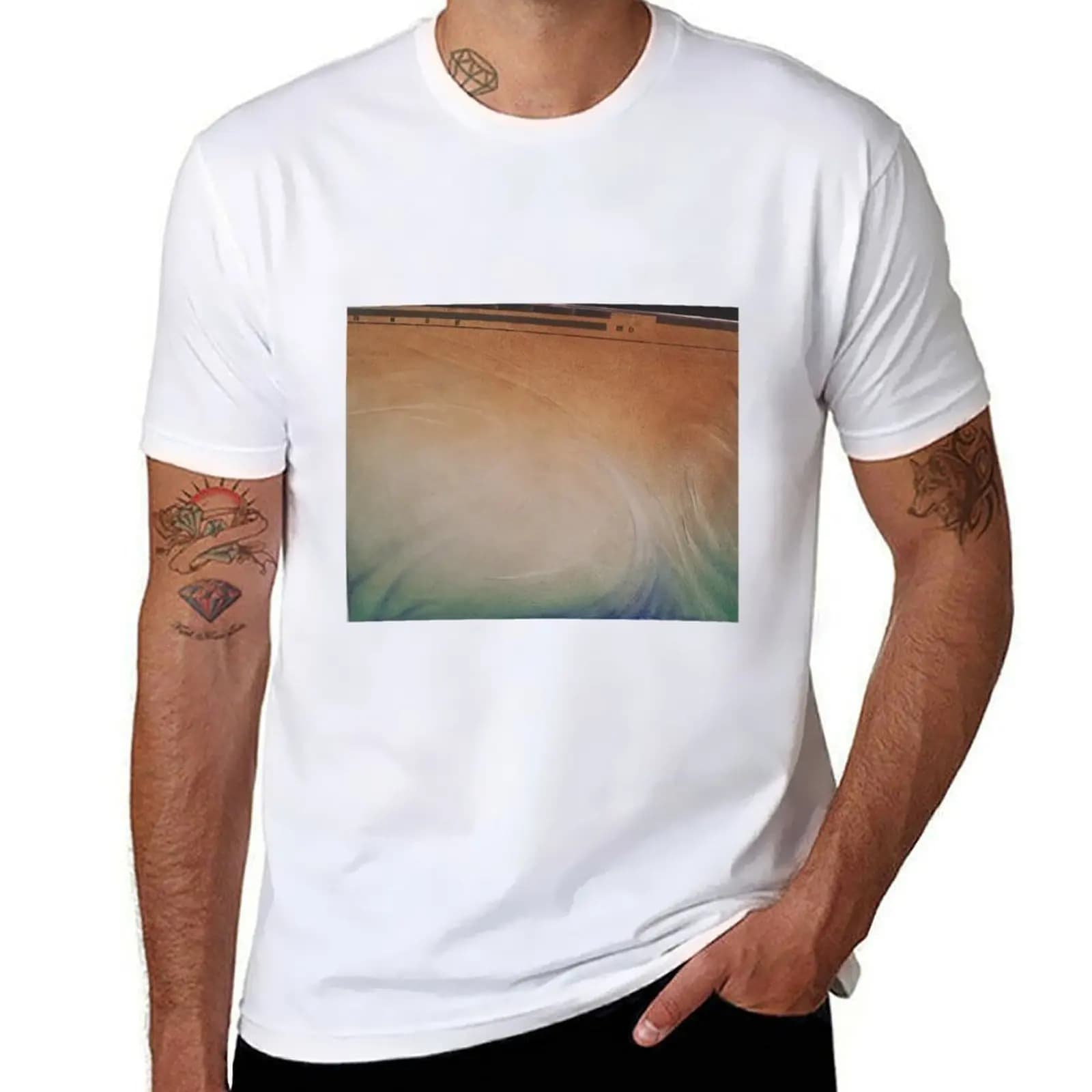 T-shirt con stampa di un schermo di computer, taglia grande, leggera