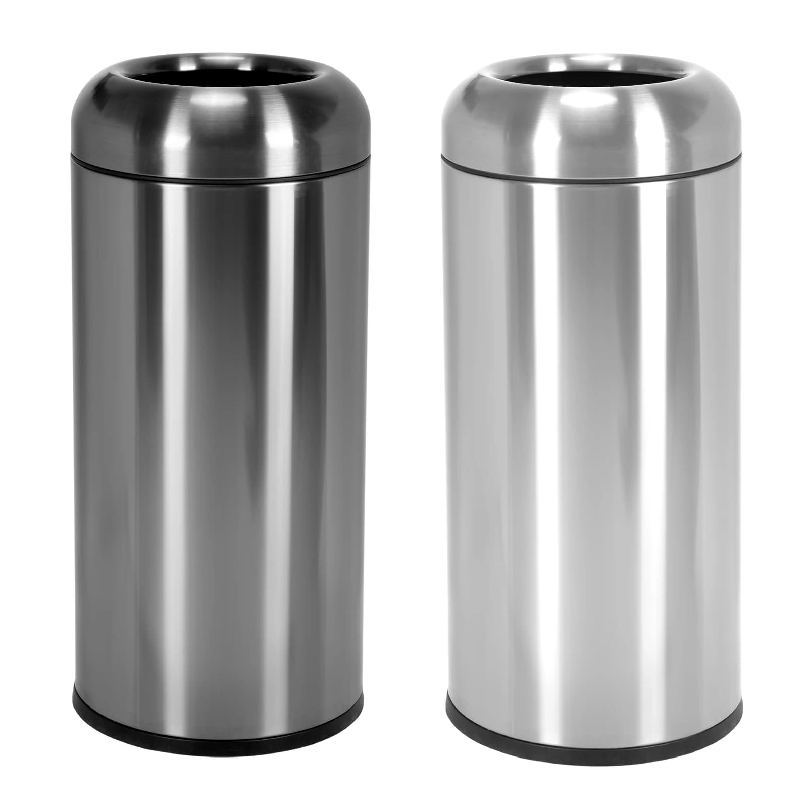 Bidone della Spazzatura Commerciale da 16 Galloni con Coperchio Staccabile, Cestino Metallico Grande Resistente all'Usura per Ufficio, Camera da Letto, Ristorante