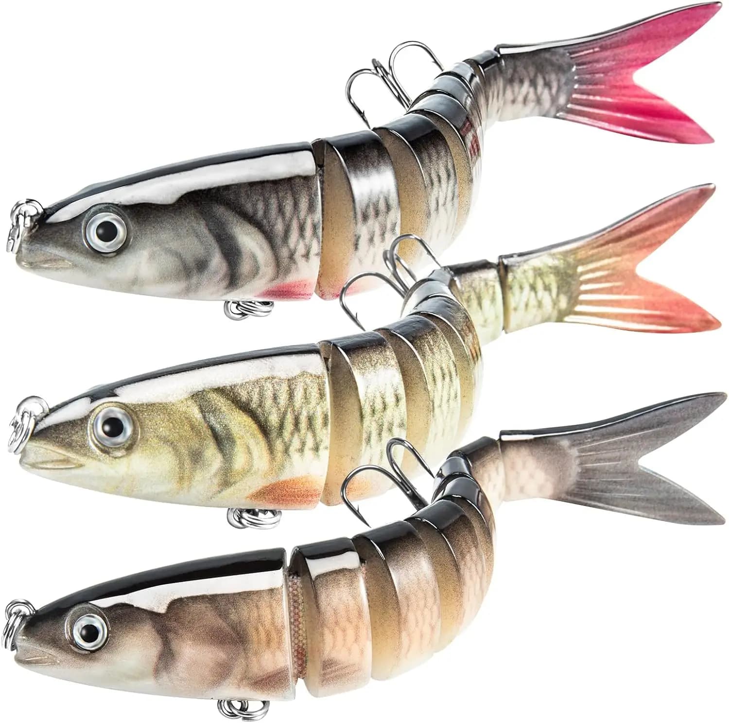 Esche da pesca realistiche per persici, trote e altri pesci in acqua dolce o salata - Regali perfetti per gli amanti della pesca