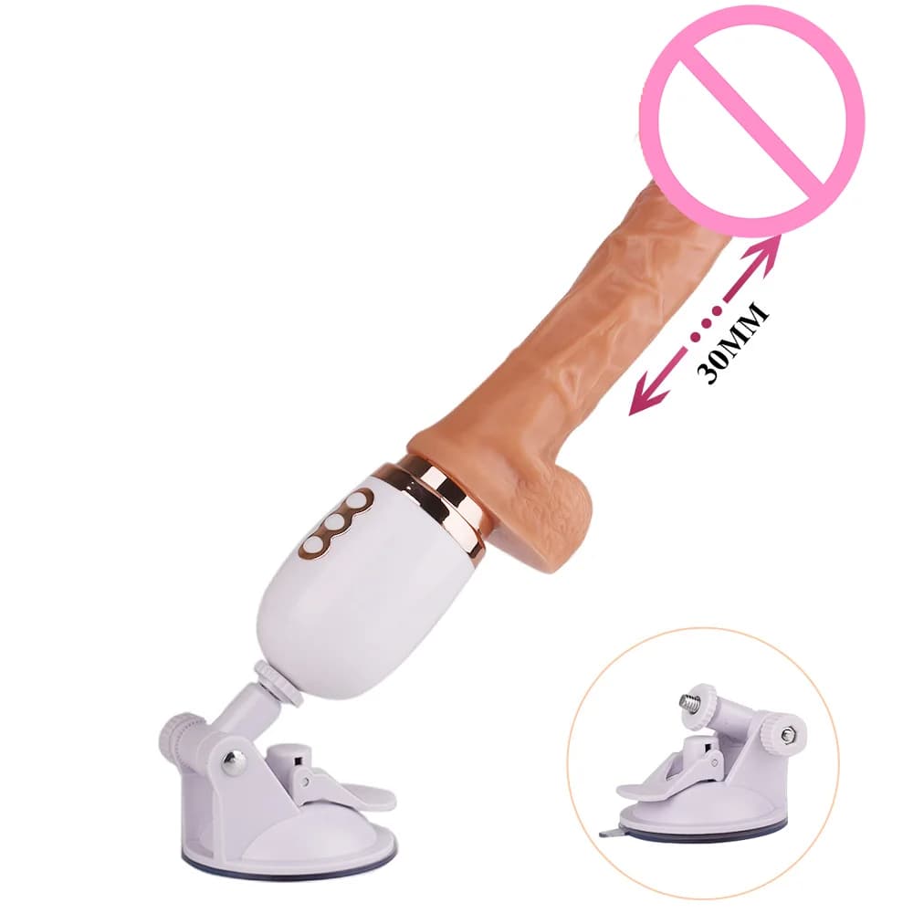 Giocattolo del sesso femminile della macchina automatica della masturbazione femminile del vibratore telescopico di simulazione della macchina del sesso della pistola del dildo elettrico per le donne
