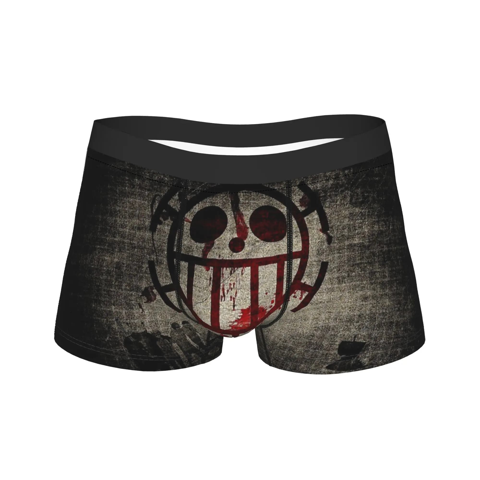 Intimo da uomo One Piece, boxer giapponesi con stampa anime, mutande divertenti e morbide per uomo, taglie M-XXL