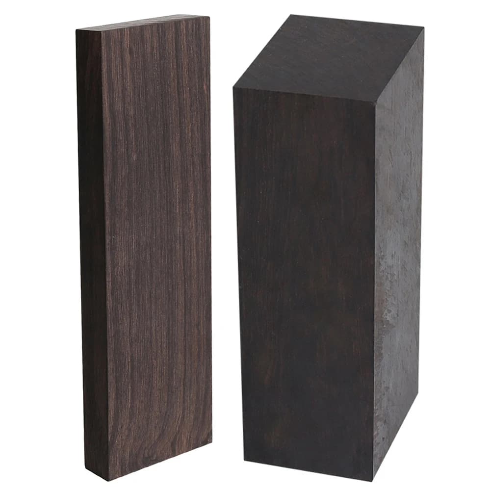 Blocchi di Legno di Ebano 120x40x10/50mm, Materiale per Intaglio Fai-da-Te, Accessori per Chitarra e Strumenti Musicali
