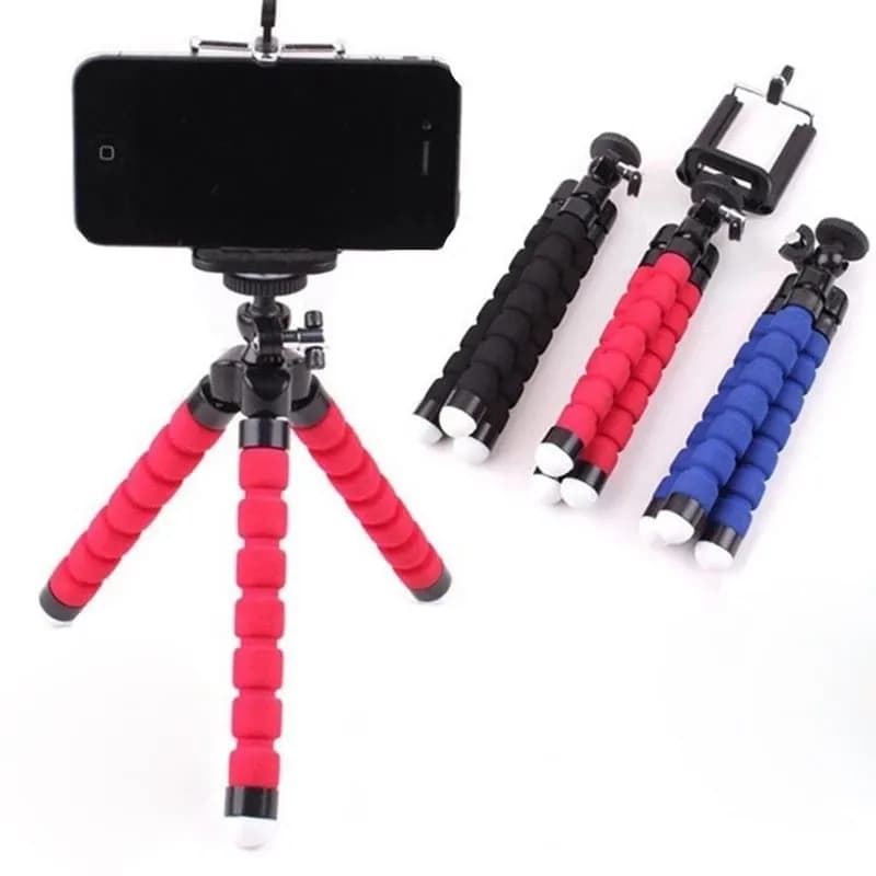 Mini Treppiede Flessibile a Forma di Polpo con Supporto Creativo Universale per Telefoni Cellulari e Tablet, Ideale per Viaggi, Selfie e Streaming Live