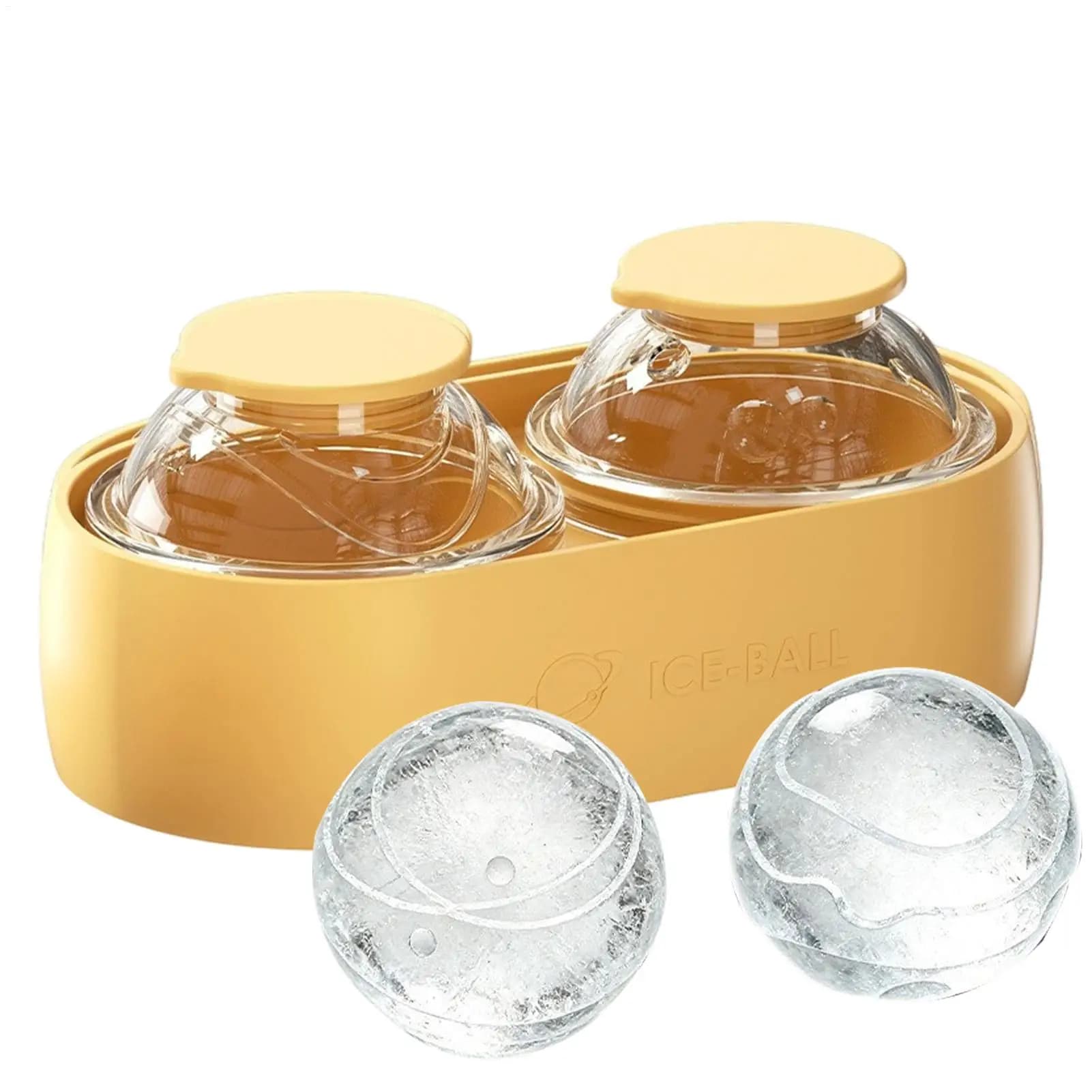 Stampo per palline di ghiaccio in silicone, vassoio per ghiaccio, stampo per palline di ghiaccio per whisky, per casa, bar, cucina, campeggio, picnic, feste, famiglia