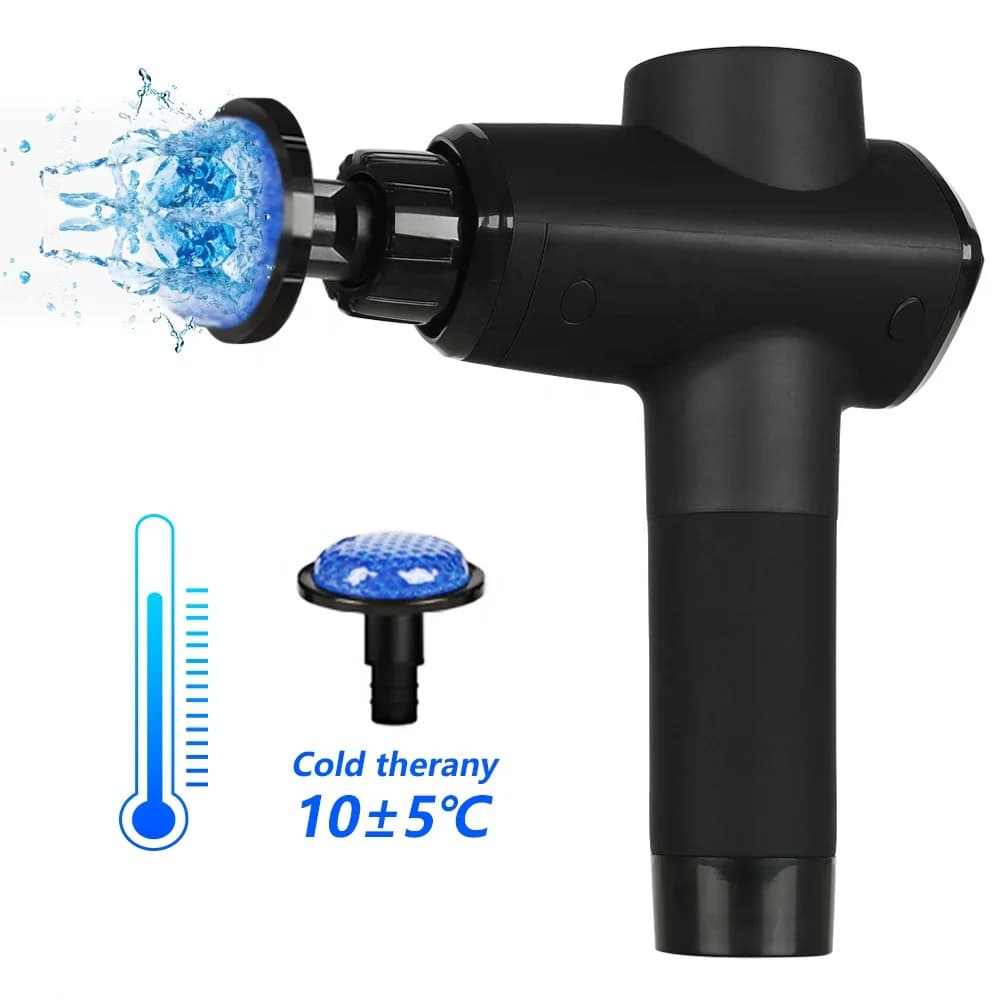 Factory Customized Deep Tissue Electric Gun Massager Heating and Cold Massage Gun Professional Health Care Products Fascia Gun