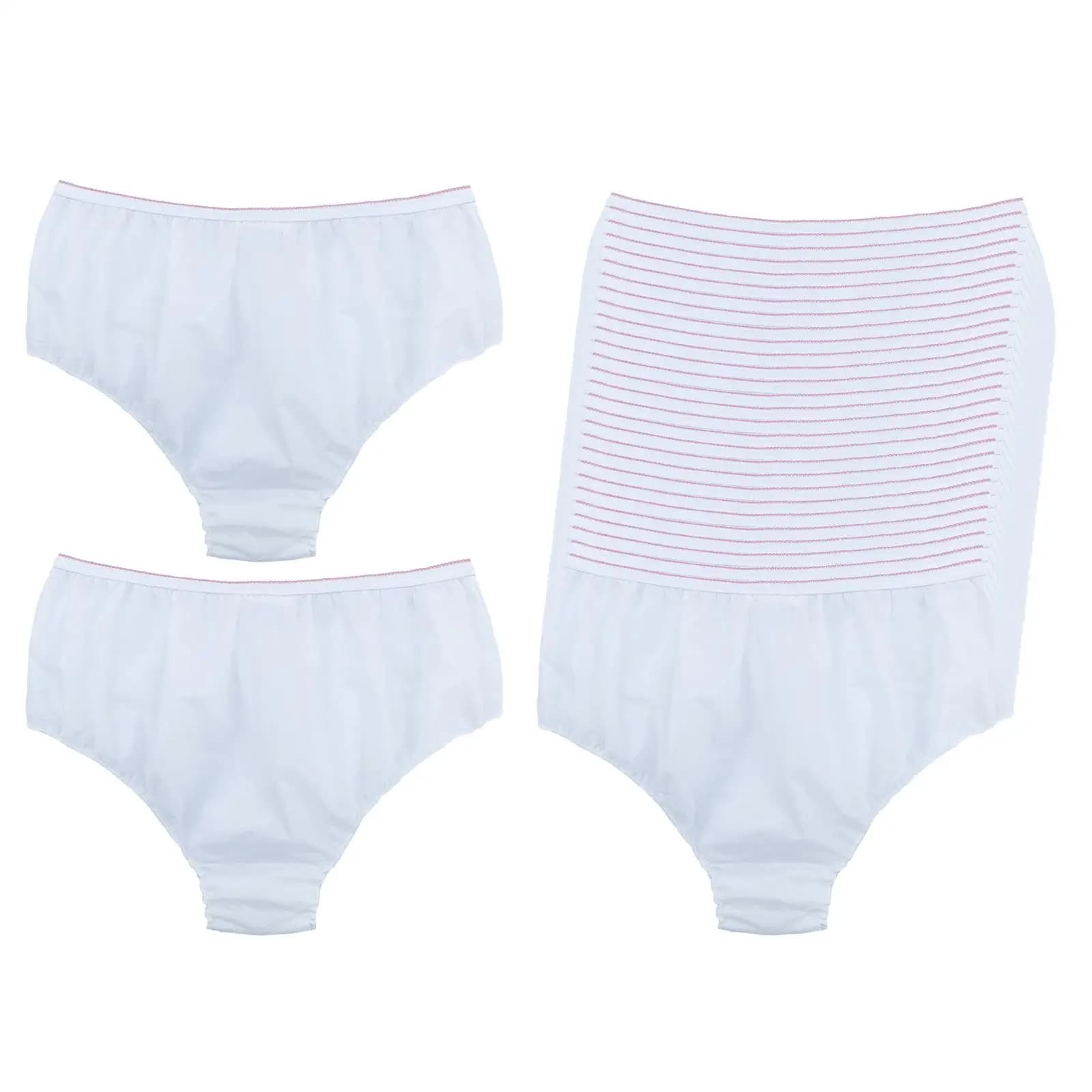 30x Disposable Women Panties Disposable Underwear for Tanning Travel Waxing