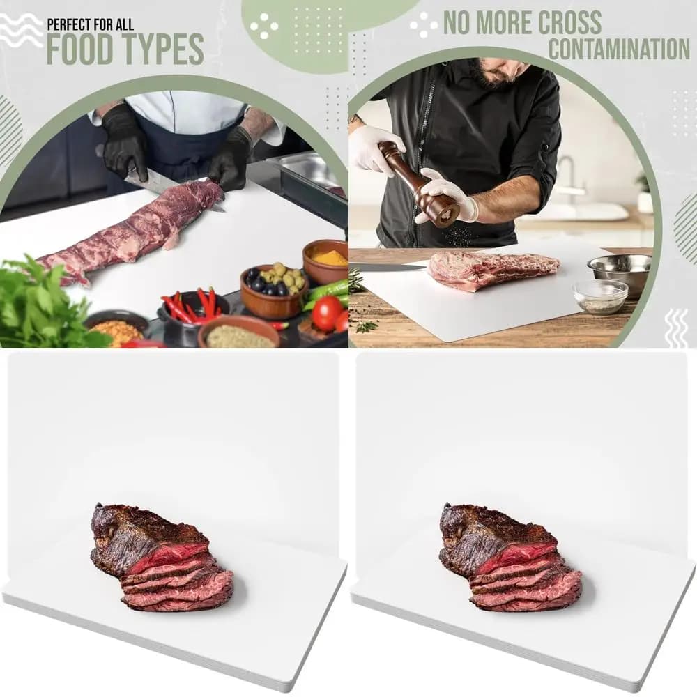 Flexible and Recyclable disposable cutters - Pack of 50, 18x24 Inches, White