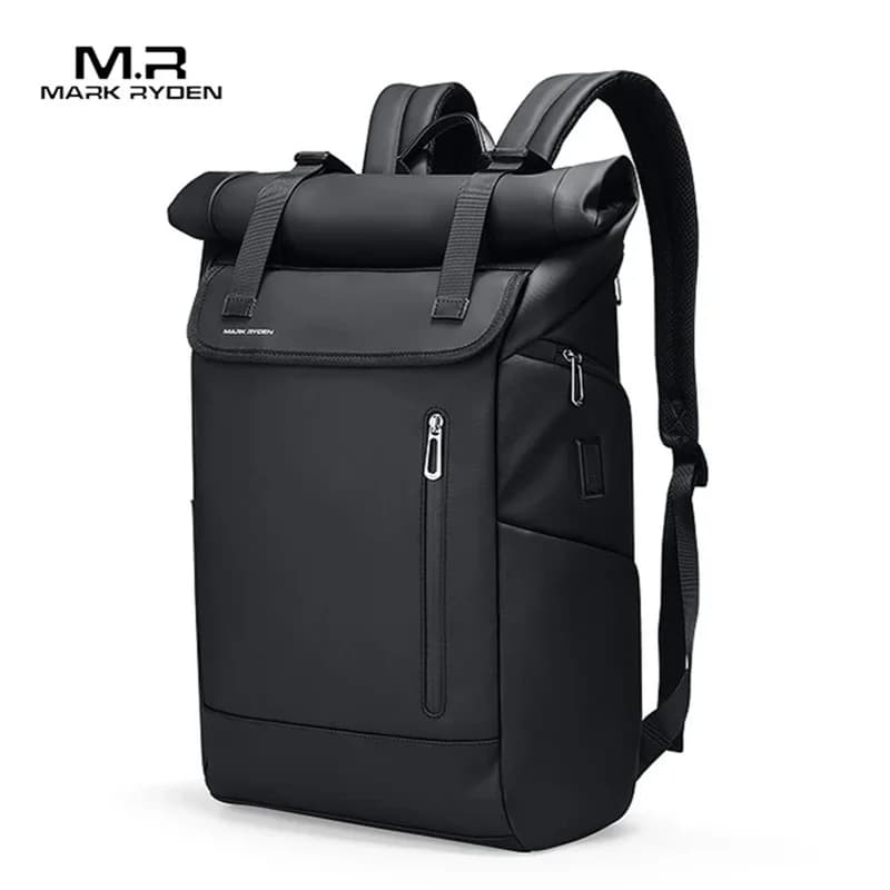 Mark Ryden Men Backpack Fashion Schoolbag for Teenager Male 15.6 inch Laptop Backpacks Repellent Oxford Travel Bag USB Mochila
