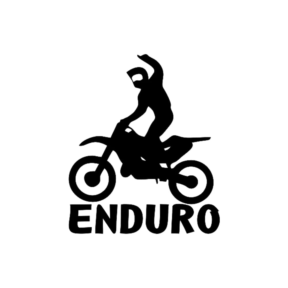 Adesivo per auto Enduro 15x14cm, impermeabile, per paraurti, finestrino, laptop, camion, moto