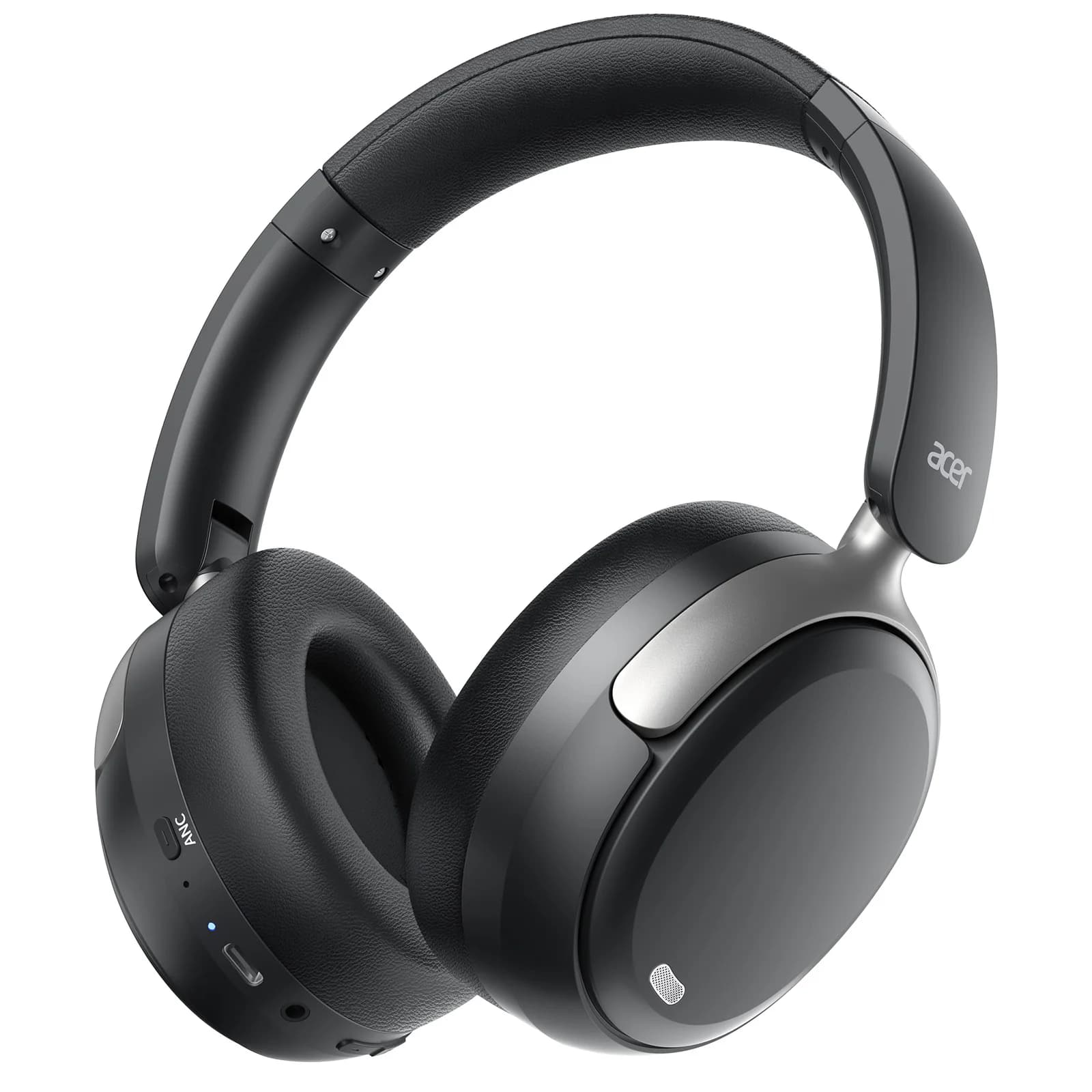 Acer OHR516 Cuffie Wireless Over-Ear Bluetooth 5.4 con Cancellazione Attiva del Rumore, Accoppiamento Dual Device, Design Pieghevole Confortevole