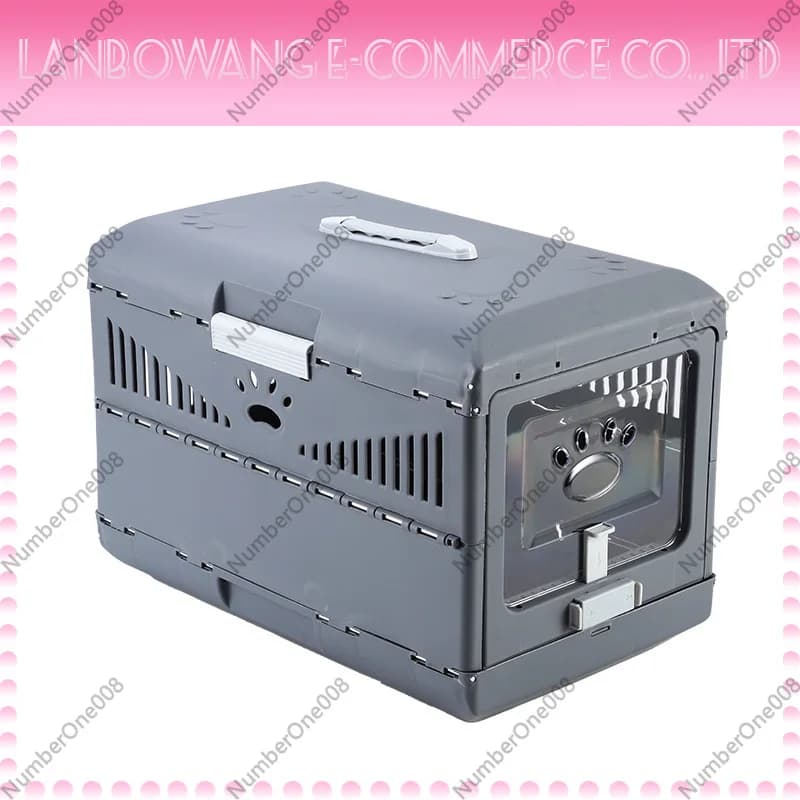 Large Capacity Portable Foldable Pet Carrier Travel Friendly Cat Crate for Car Air Transport Pet Shipping Box