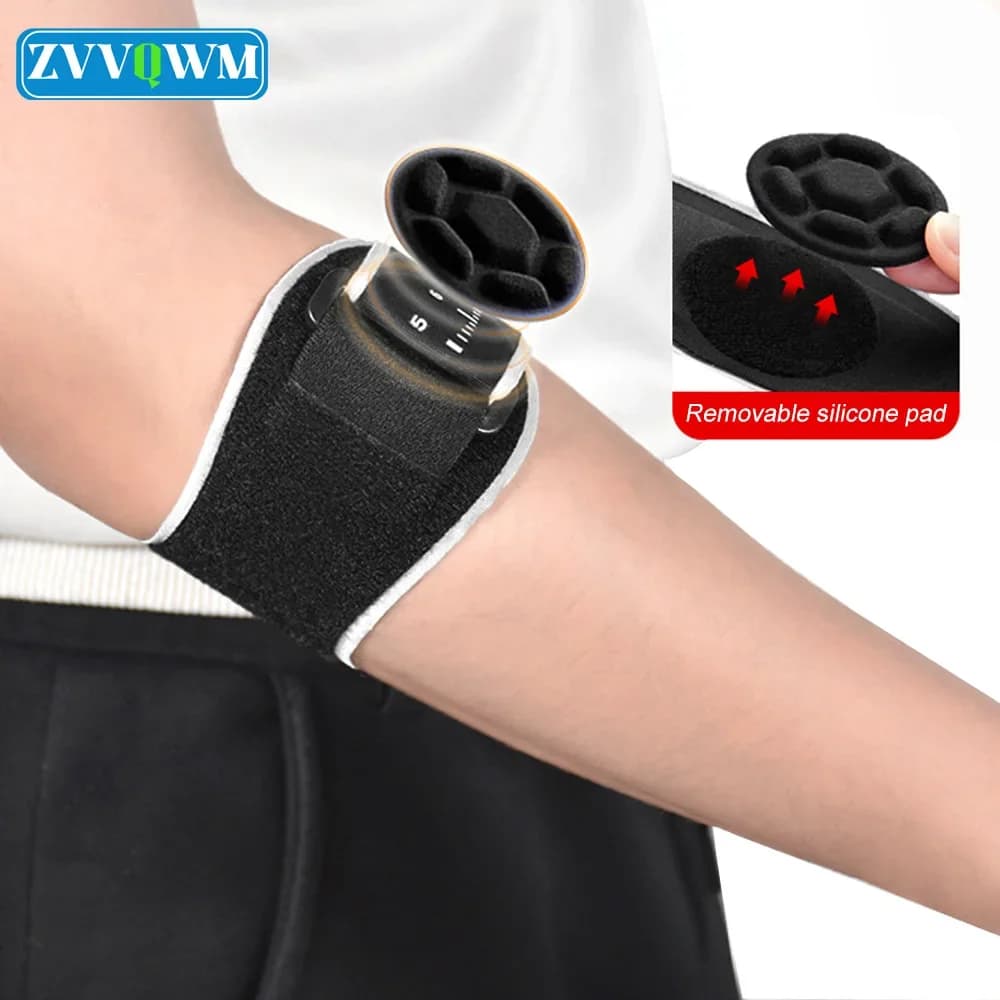 1 pz compressione gomito manica donna uomo tendinite fascia da braccio sport protezione del gomito tennis gomito cinghia sollievo dal dolore articolare golf