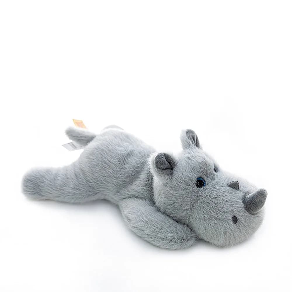 Simpatico Ciondolo a Forma di Rinoceronte con Cuscino da Polso, Peluche Morbido e Confortevole, Giocattolo di Peluche a Forma di Rinoceronte per Feste di Compleanno