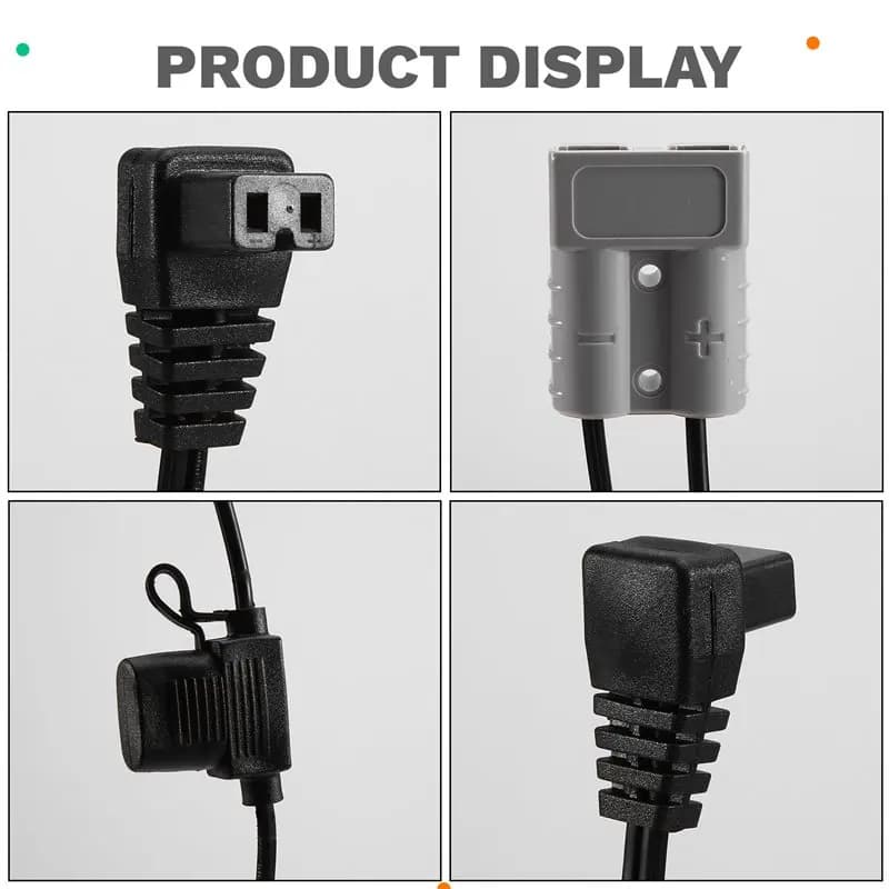 ABFN-Per connettore Anderson a 2 pin, set di cavi di alimentazione 16AWG 50A con prolunga per ricarica frigorifero
